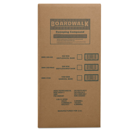 Boardwalk Oil-Based Sweeping Compound, Powder, Grit, 100-lb Box BWK9100